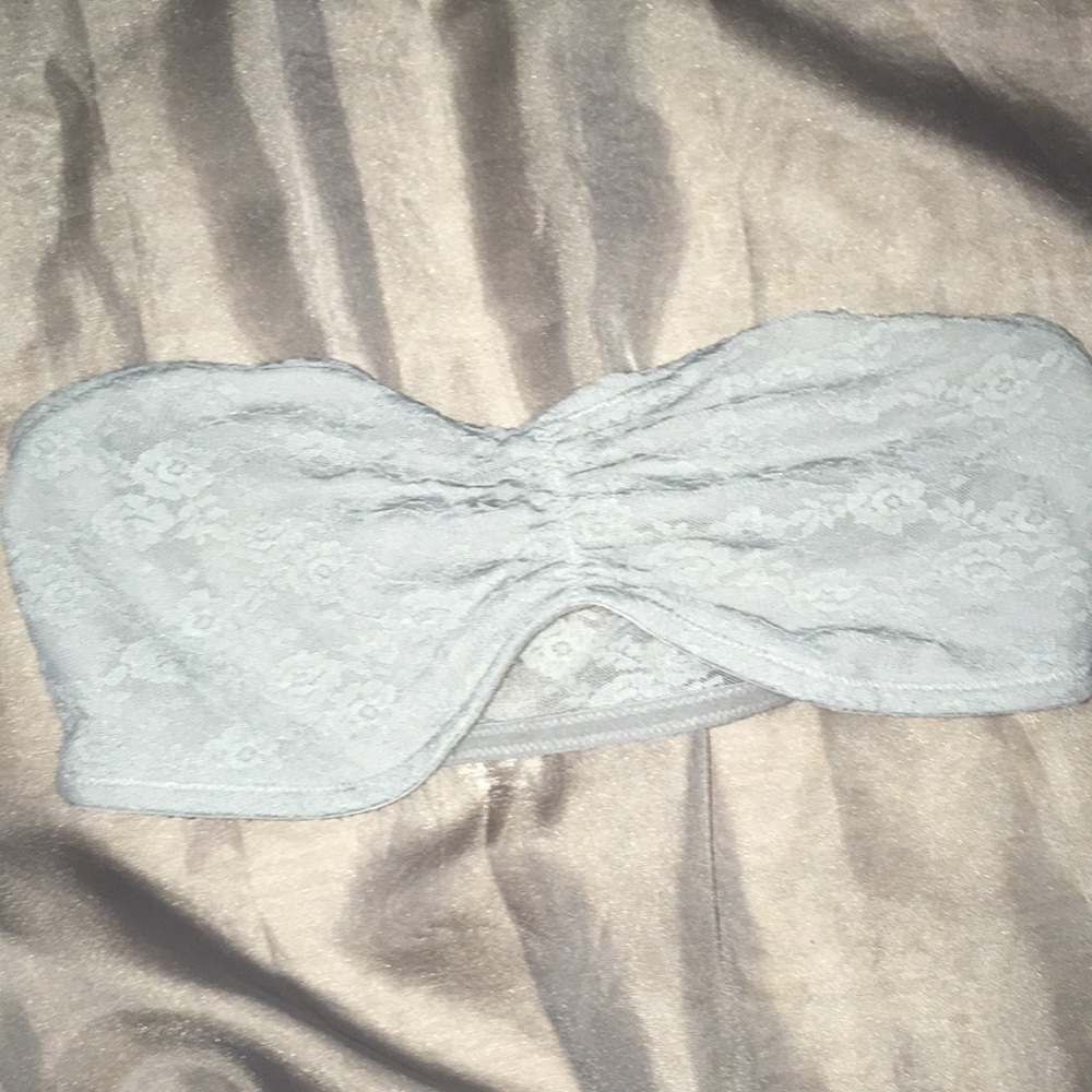 Pink strapless bra